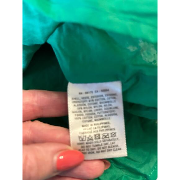 Anthropologie Maeve Verbena Green and Pink Floral Dress - Size 4 - Picture 9 of 16